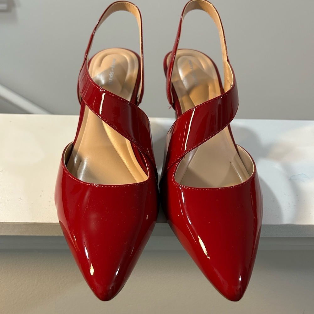 Easy Spirit Recruit Pump Red Slingback Heels-3"